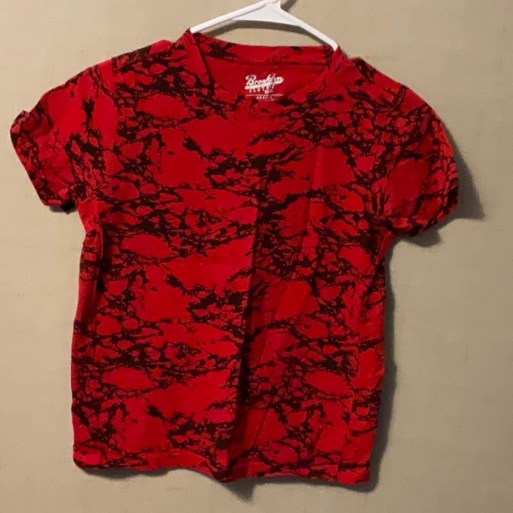 Boys Red and Black Graphic T-Shirt